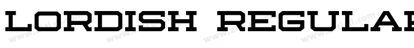 Lordish Regular字体转换